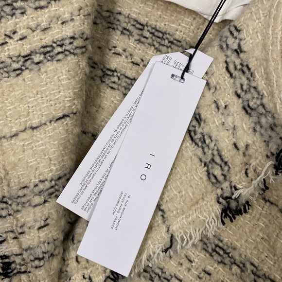 IRO 19W mohair Paris, France snap button blazer jacket - Picture 5 of 16